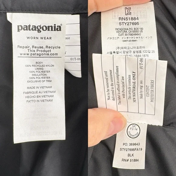 PATAGONIA | Women's Radalie Insulated Parka Jacket in Black | Sz S - Picture 12 of 13